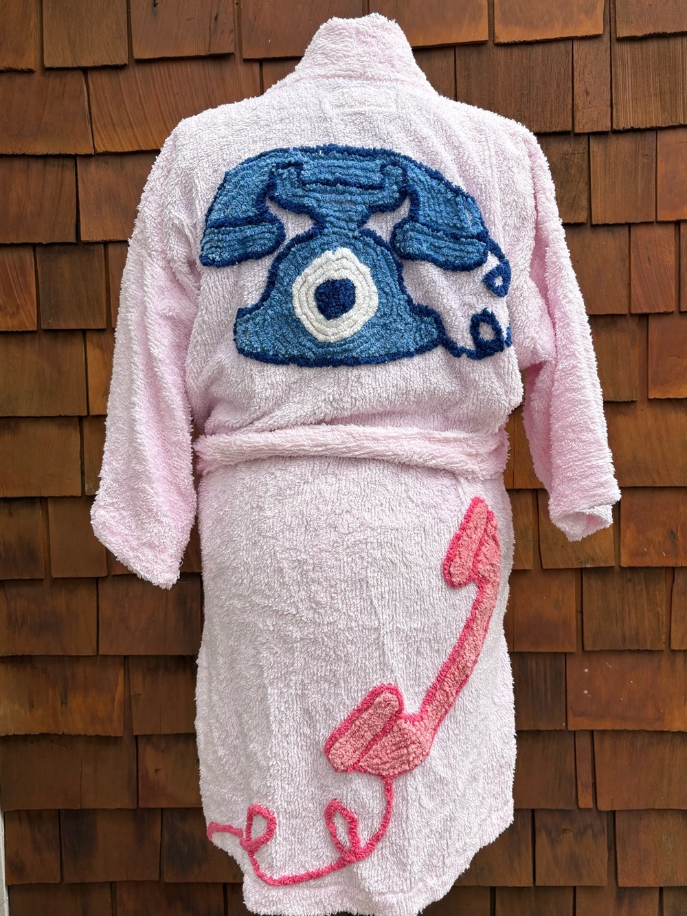 NWT M/L “Hotline" Telephone Vintage Chenille Robe Canyon Group by Damze